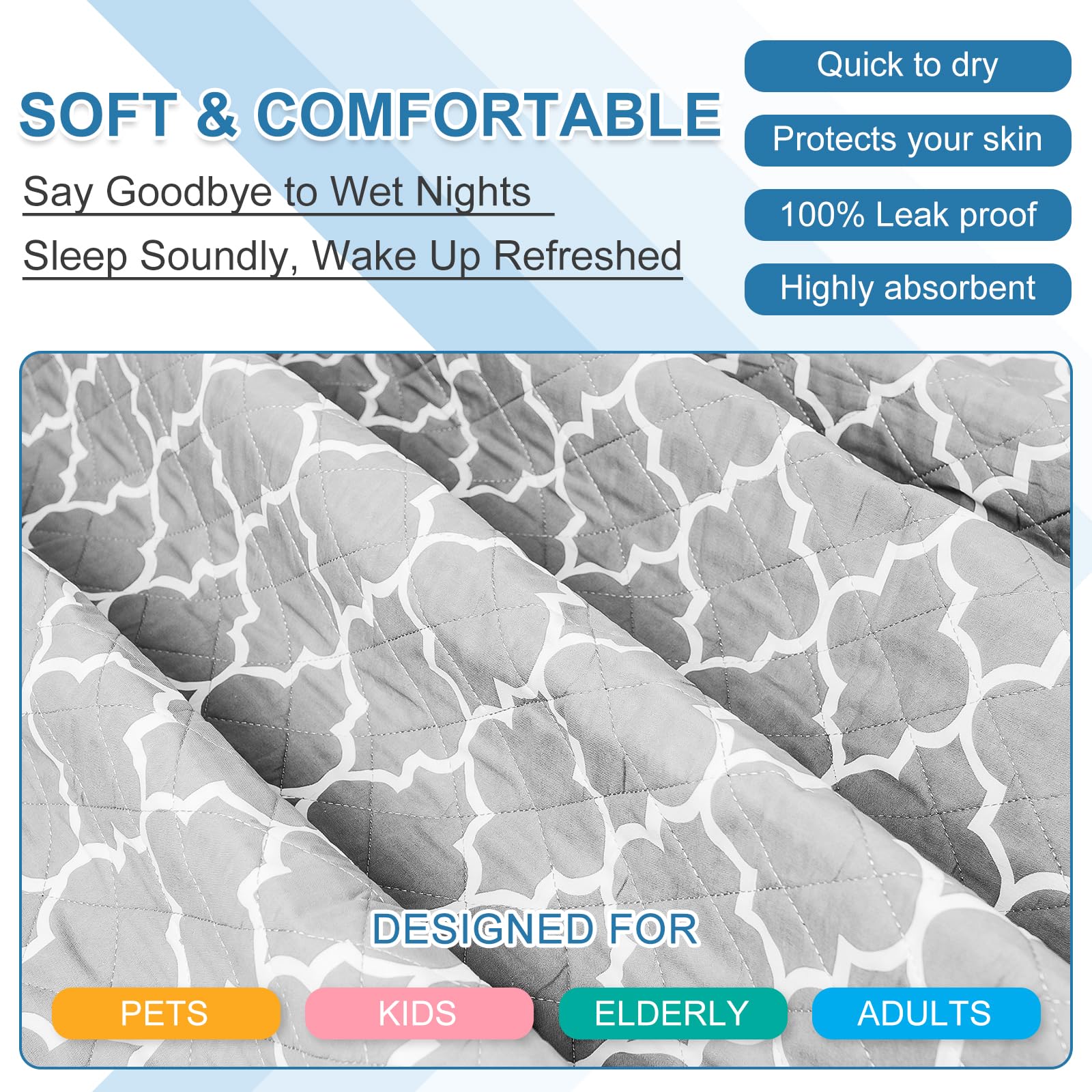 OUTCREATOR soft skin-surface bed pad enhances comfort during sleep.