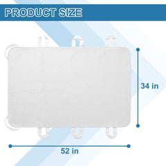 OUTCREATOR bed pad with waterproof bottom protecting the mattress overnight.
