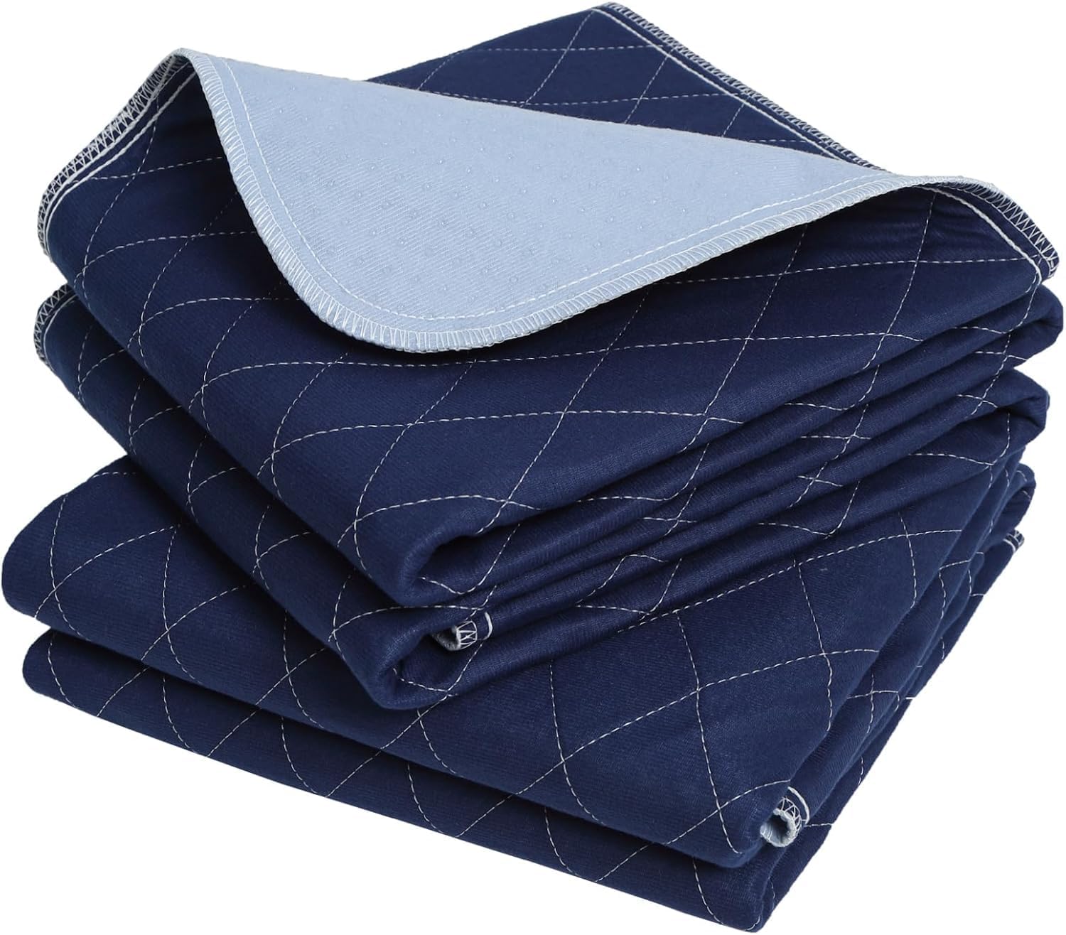OUTCREATOR dark blue reusable underpad is versatile for home, travel, and care settings.