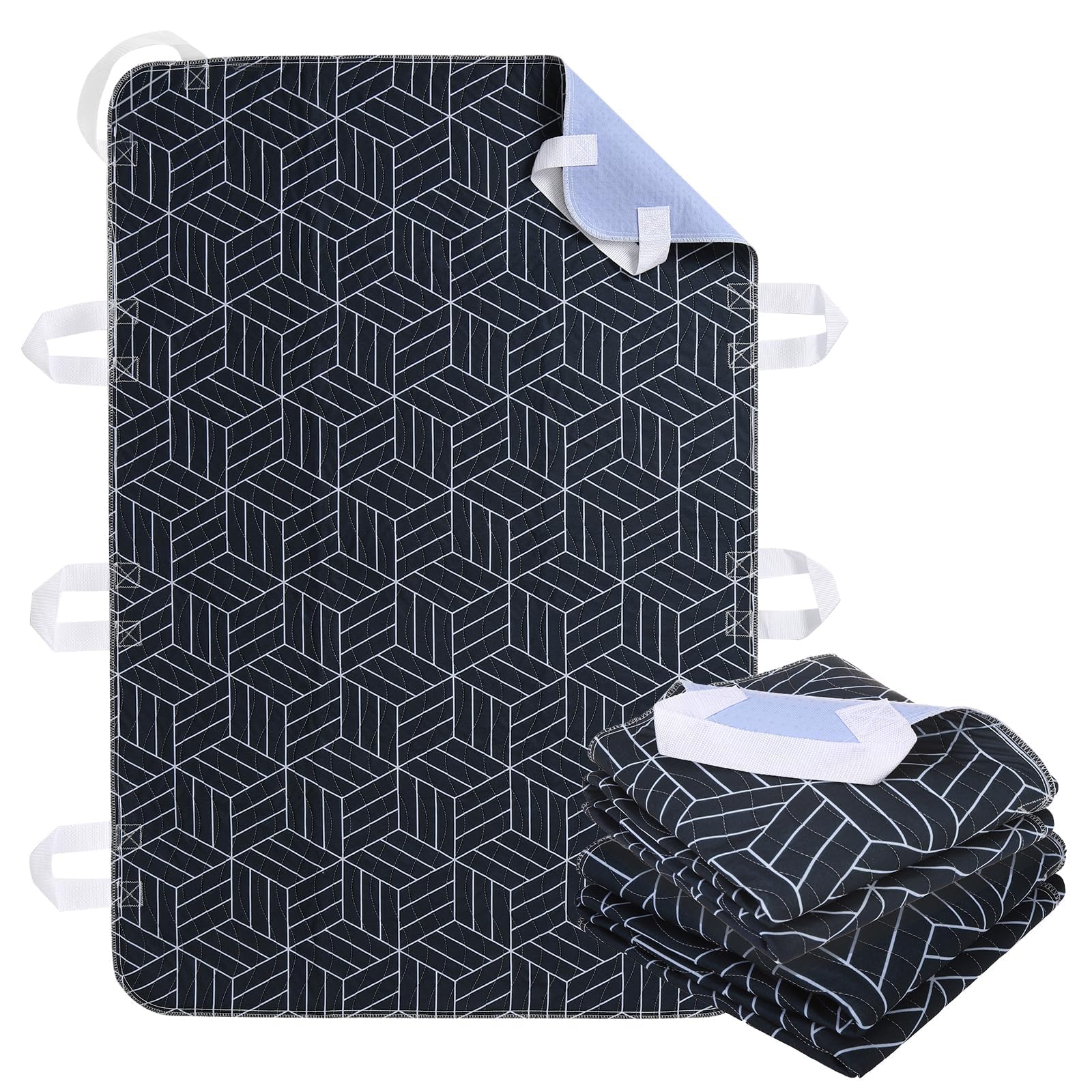 OUTCREATOR Positioning Bed Pad with 8 handles for secure caregiver repositioning
