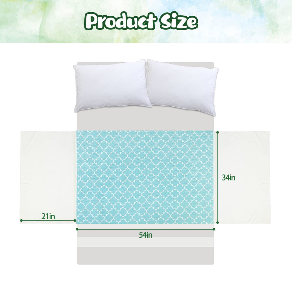 OUTCREATOR Saddle Style Bed Pad right view demonstrates deep wings for full coverage.