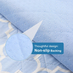 OUTCREATOR Washable Bed Pad absorbent core locks in moisture