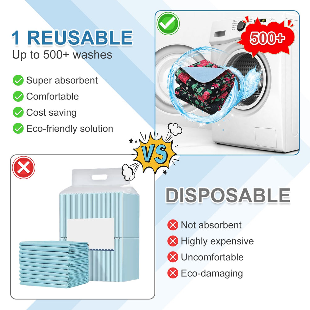 OUTCREATOR Pack of 2 bed pads reduces frequent replacements