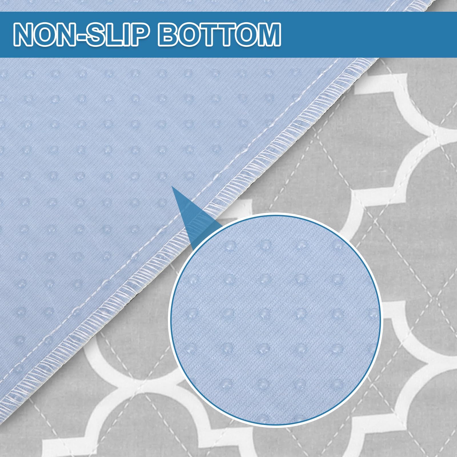 OUTCREATOR Bed Pad non-slip bottom keeps pad in place