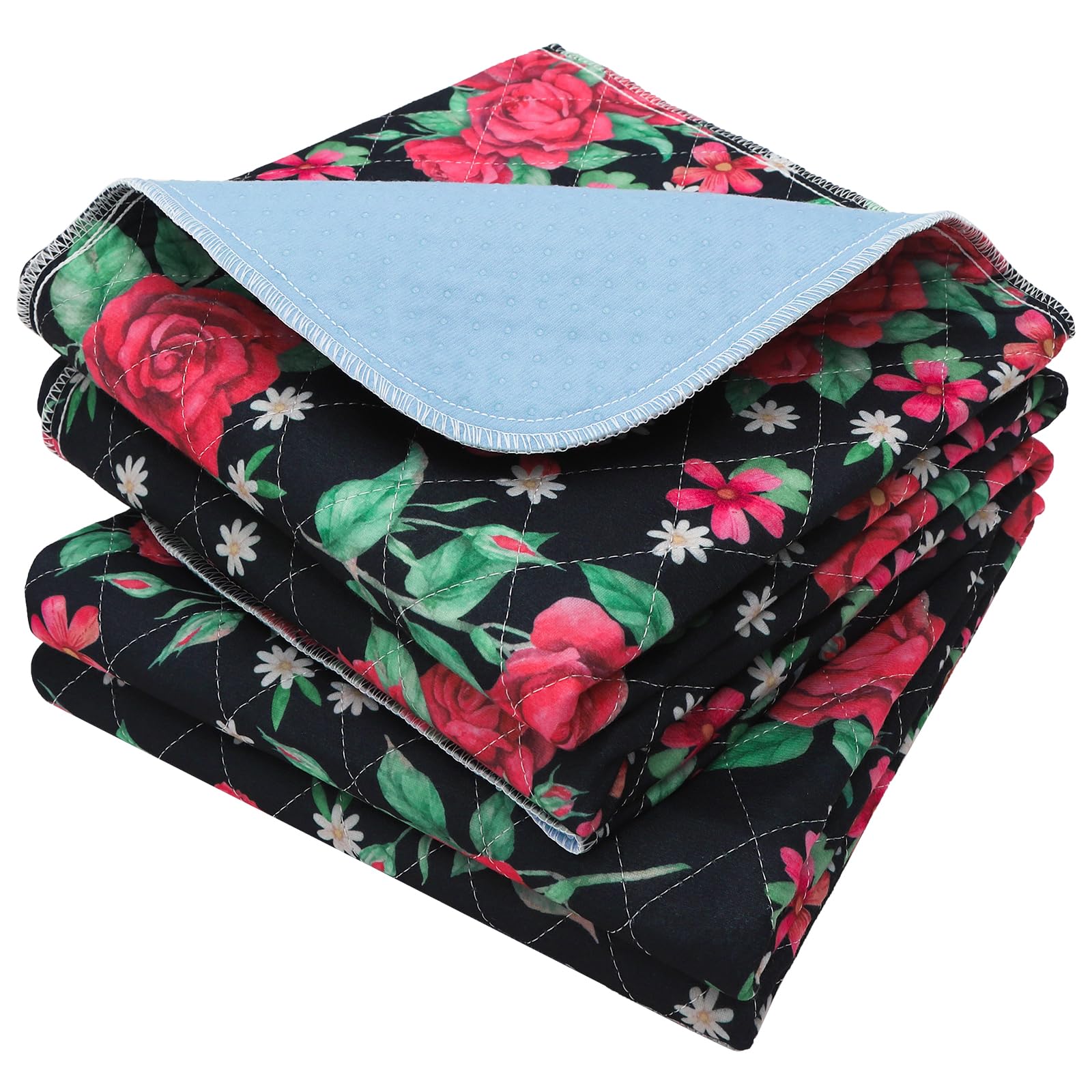 OUTCREATOR Red Flower design adds color and mood to the room.