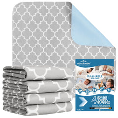 OUTCREATOR Washable Bed Pad top surface provides soft protection and all-night dryness