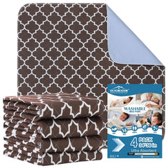 OUTCREATOR washable bed pad with 4-layer design for reliable overnight protection.