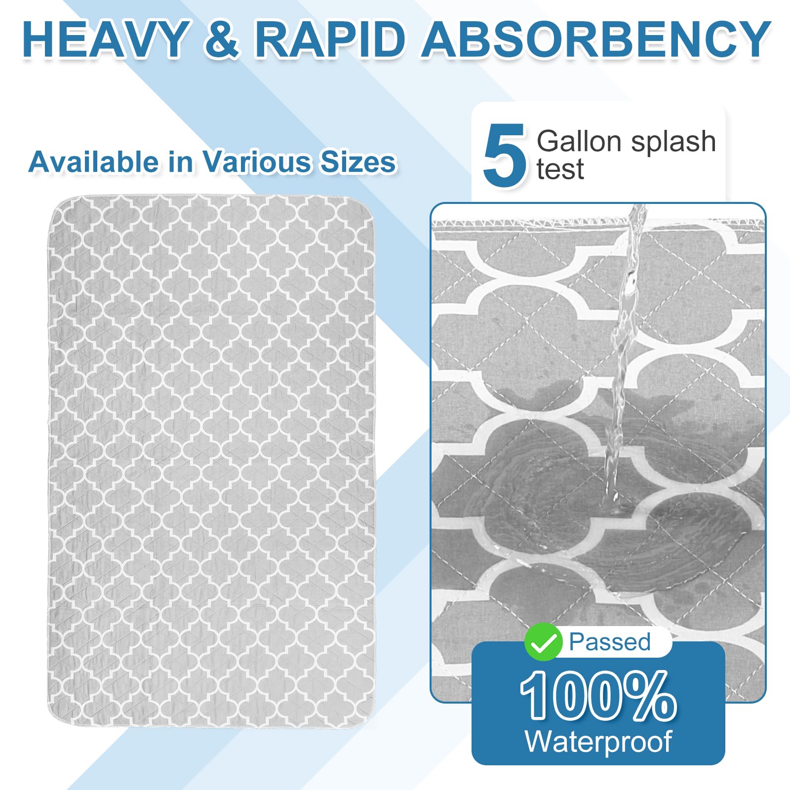 OUTCREATOR bed pad soft surface for skin-friendly comfort all night.