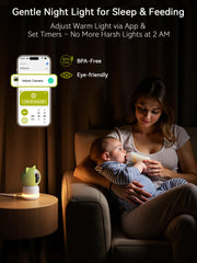 Outinput baby monitor AI crying detection alerts for quick reassurance.