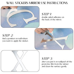 Outus decorative mirror wall stickers enable DIY phrases and name displays.