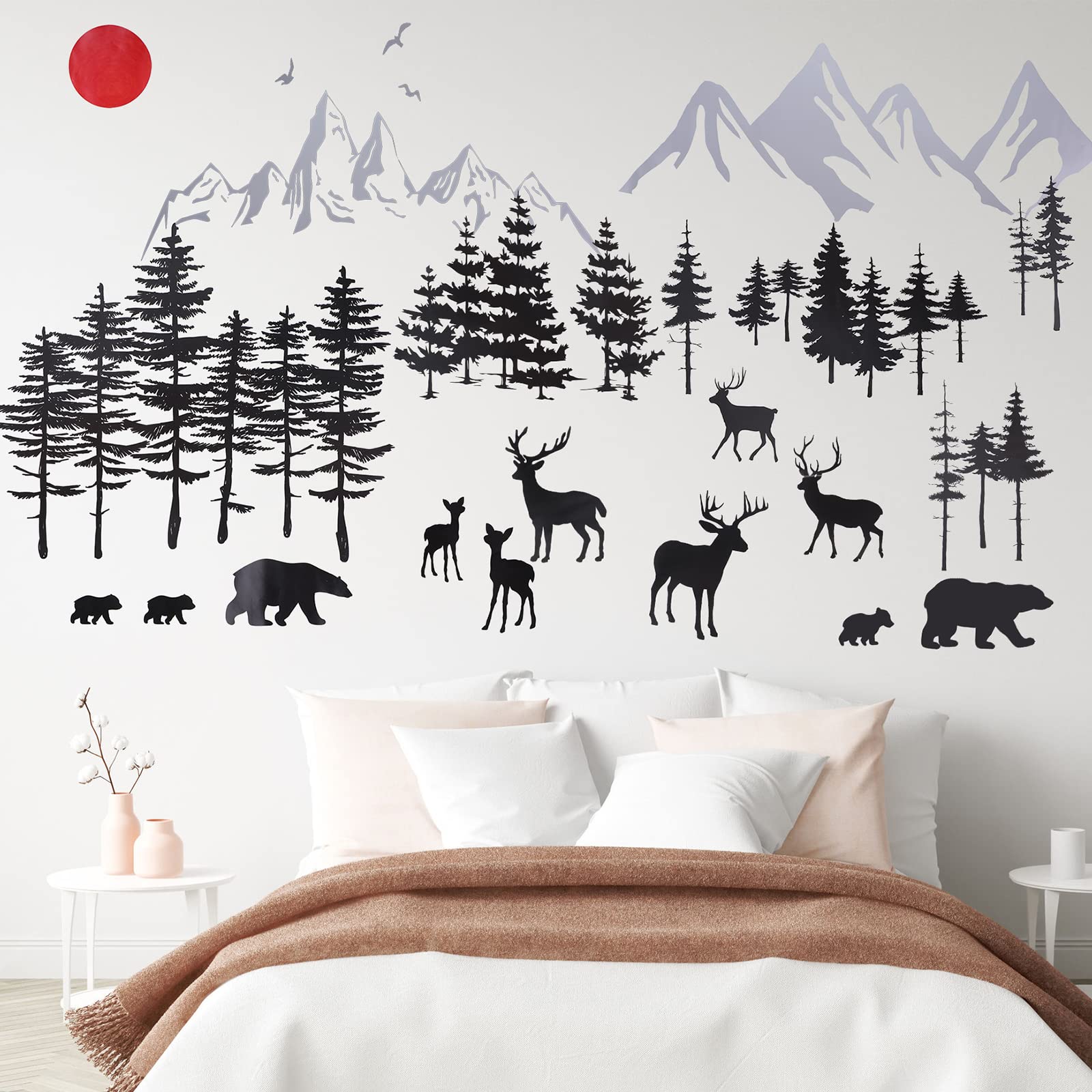 Outus easy-to-position wall stickers transform spaces into nature-inspired retreats.