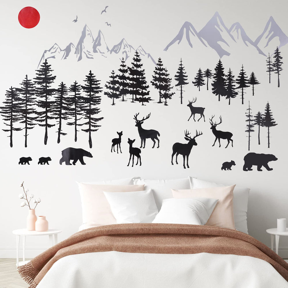 Outus easy-to-position wall stickers transform spaces into nature-inspired retreats.