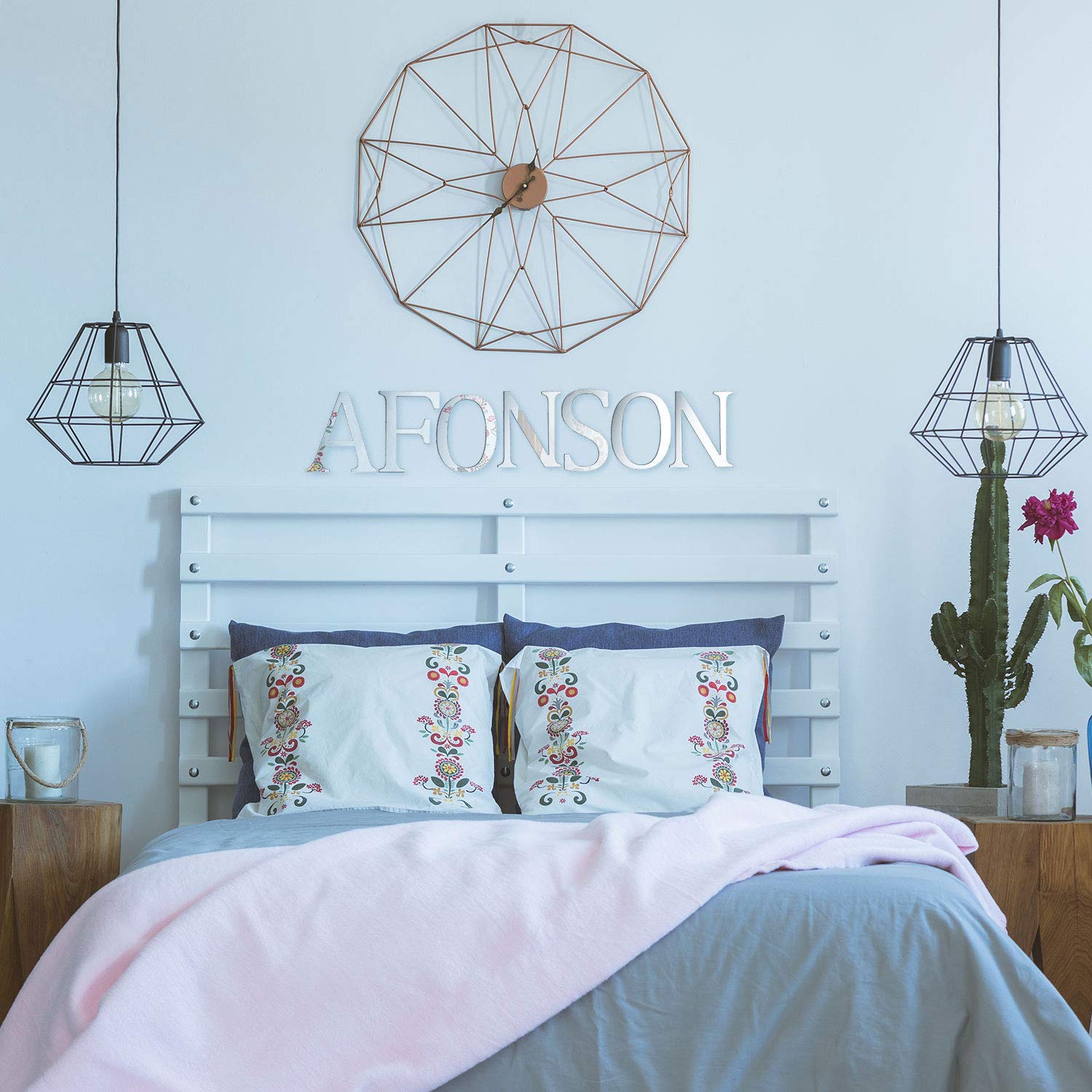 Outus office and bedroom accents combine durability with reflective charm.