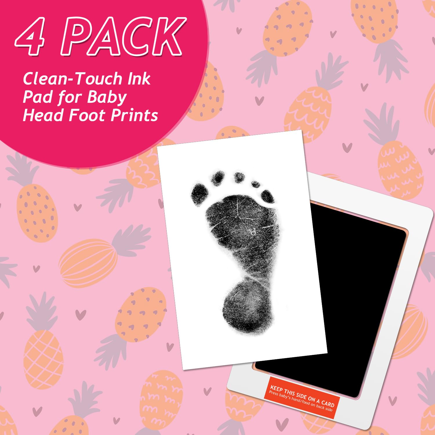 Colorful Outus inkless pads in orange, pink, green, blue for prints.