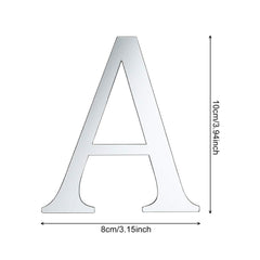 Outus silver acrylic letters create a modern look for weddings and events.