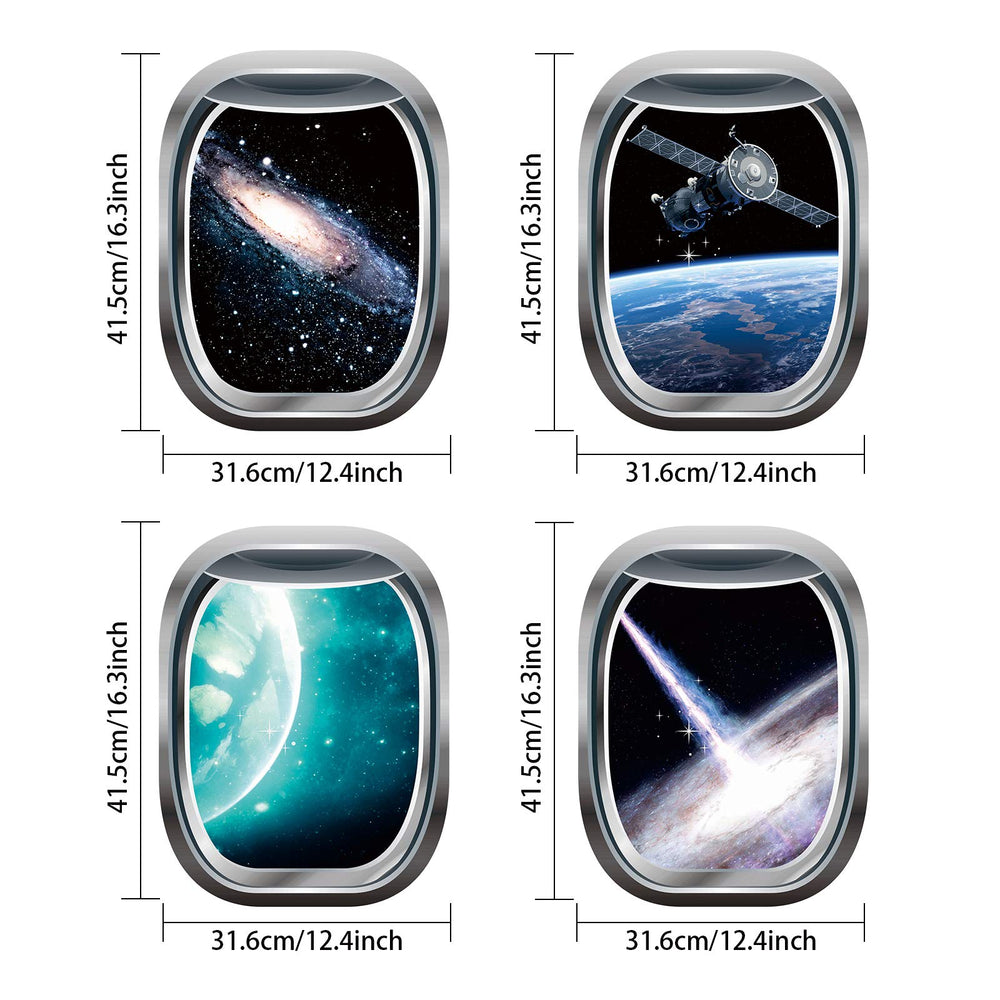 Outus 3D space capsule decal featuring a rocket for a vibrant play space