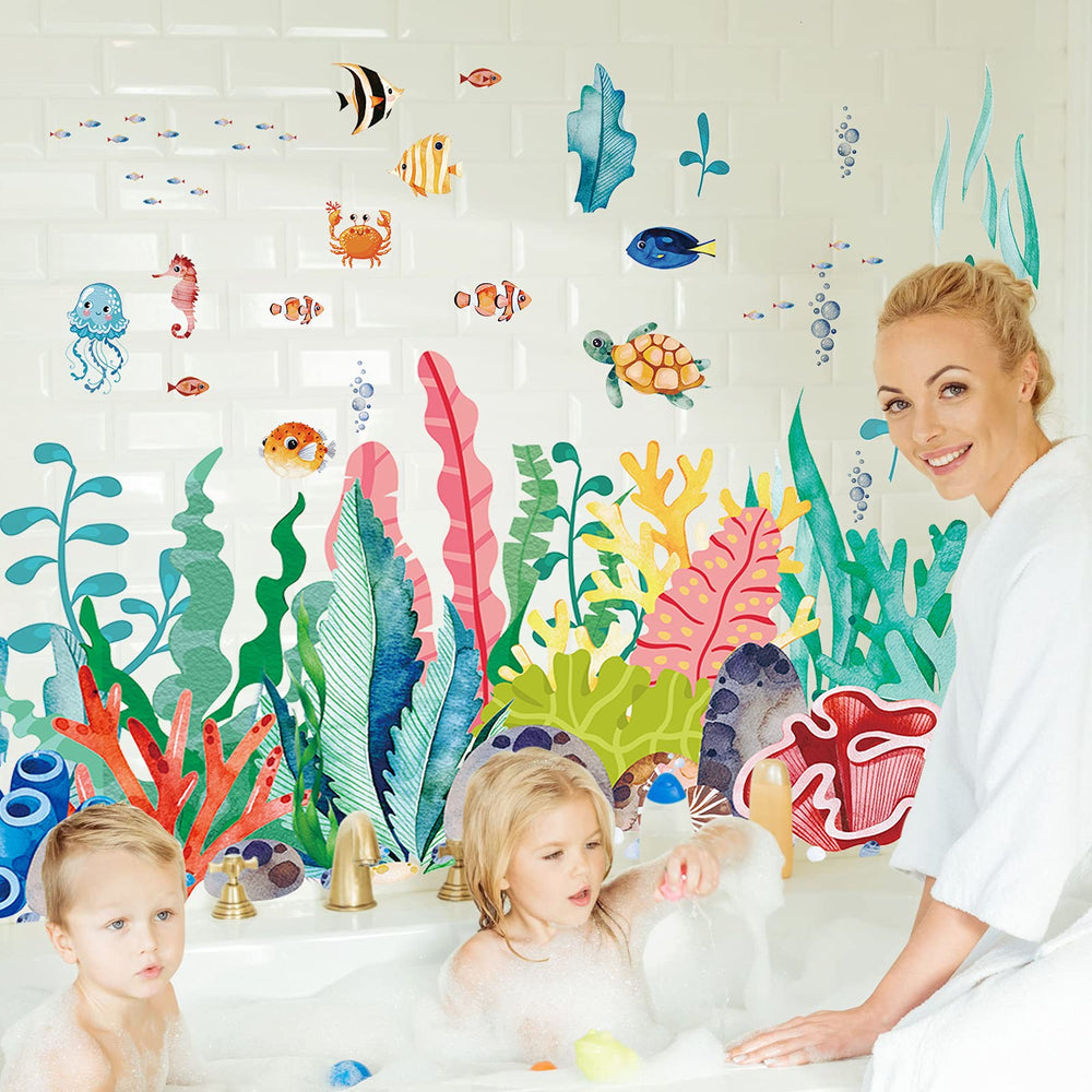Outus Under the Sea jellyfish wall sticker creates a dreamy aquatic focal point