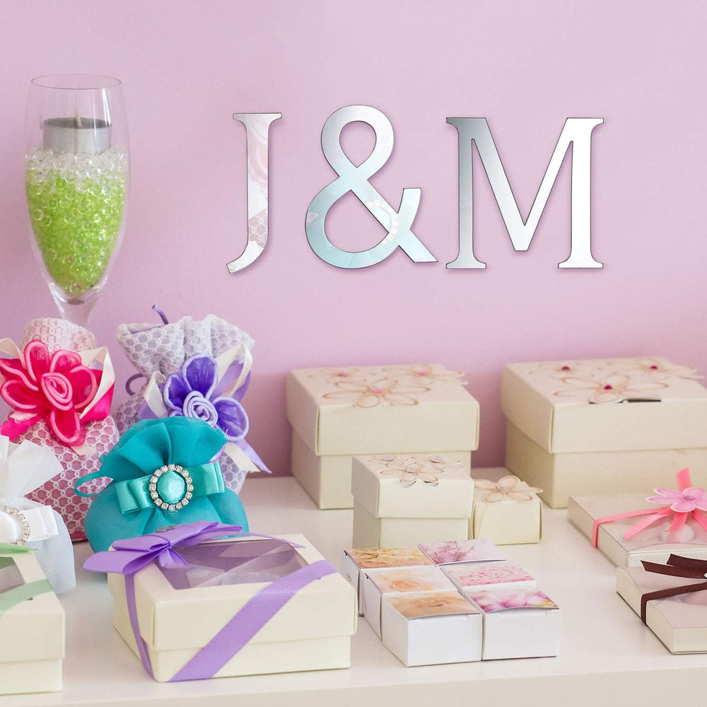 Outus wedding decor lettering enhances guest tables and photo backdrops.