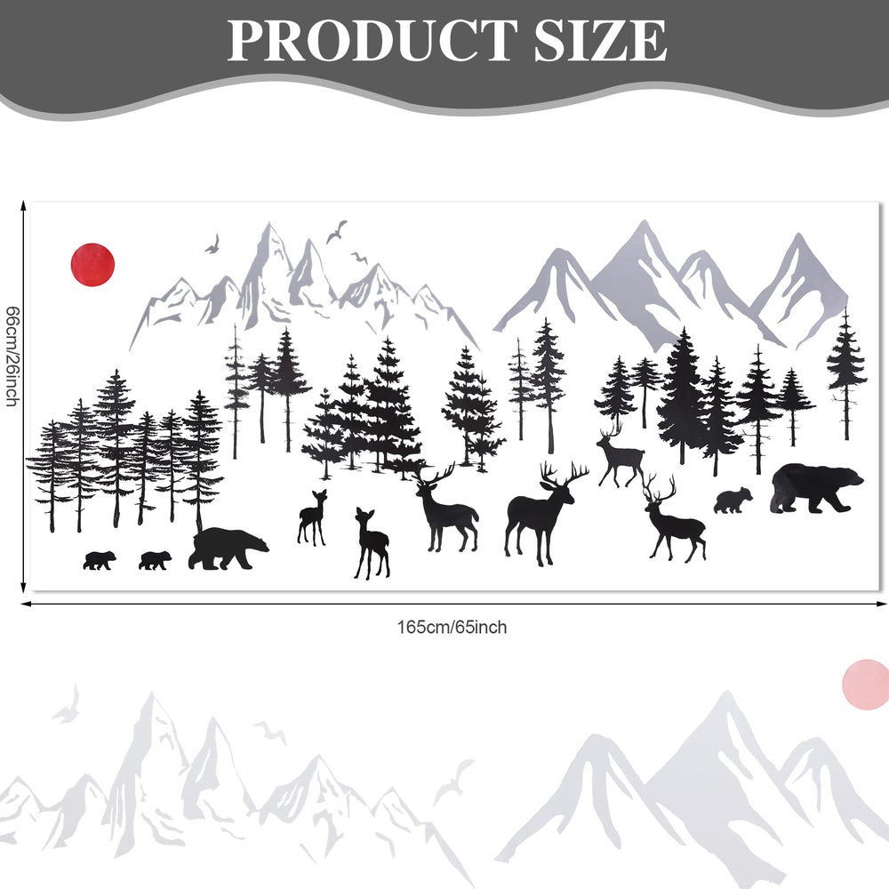 Outus woodland nature wall stickers are easy to apply on clean walls.