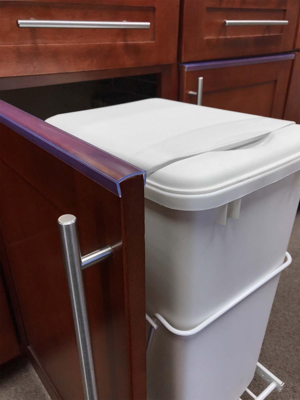 Outwater 3/4-inch edge guard close-up highlights rigid PVC durability
