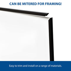 Outwater 3/16-inch U-channel supports glass or foamboard edges with minimal prep.