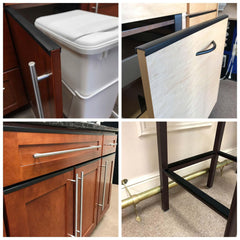 Outwater gloss black U-channel adds a sleek decorative edge.
