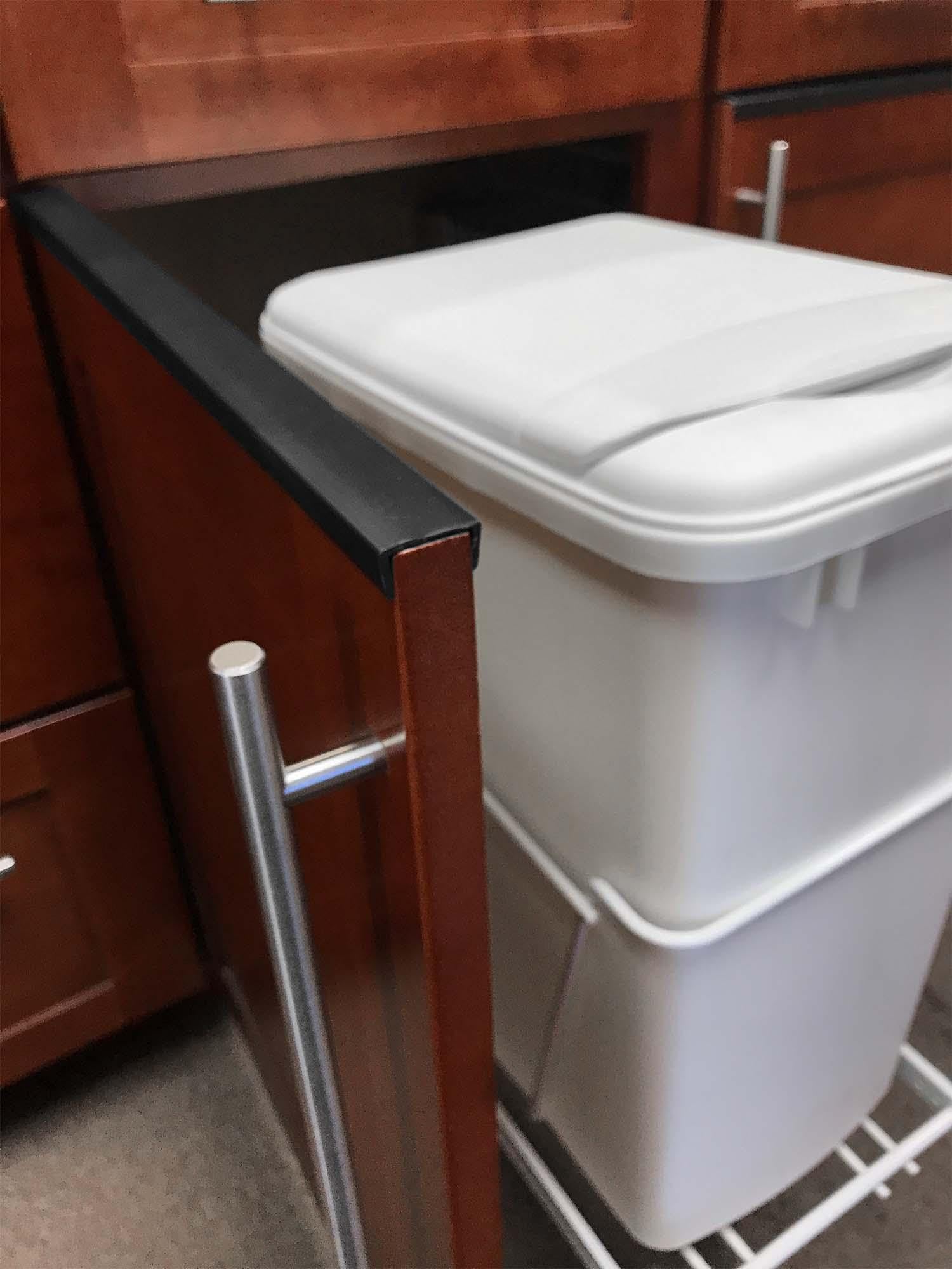 Outwater scratch-resistant styrene helps guard cabinets against scuffs during daily cleaning.