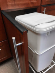 Outwater scratch-resistant styrene helps guard cabinets against scuffs during daily cleaning.