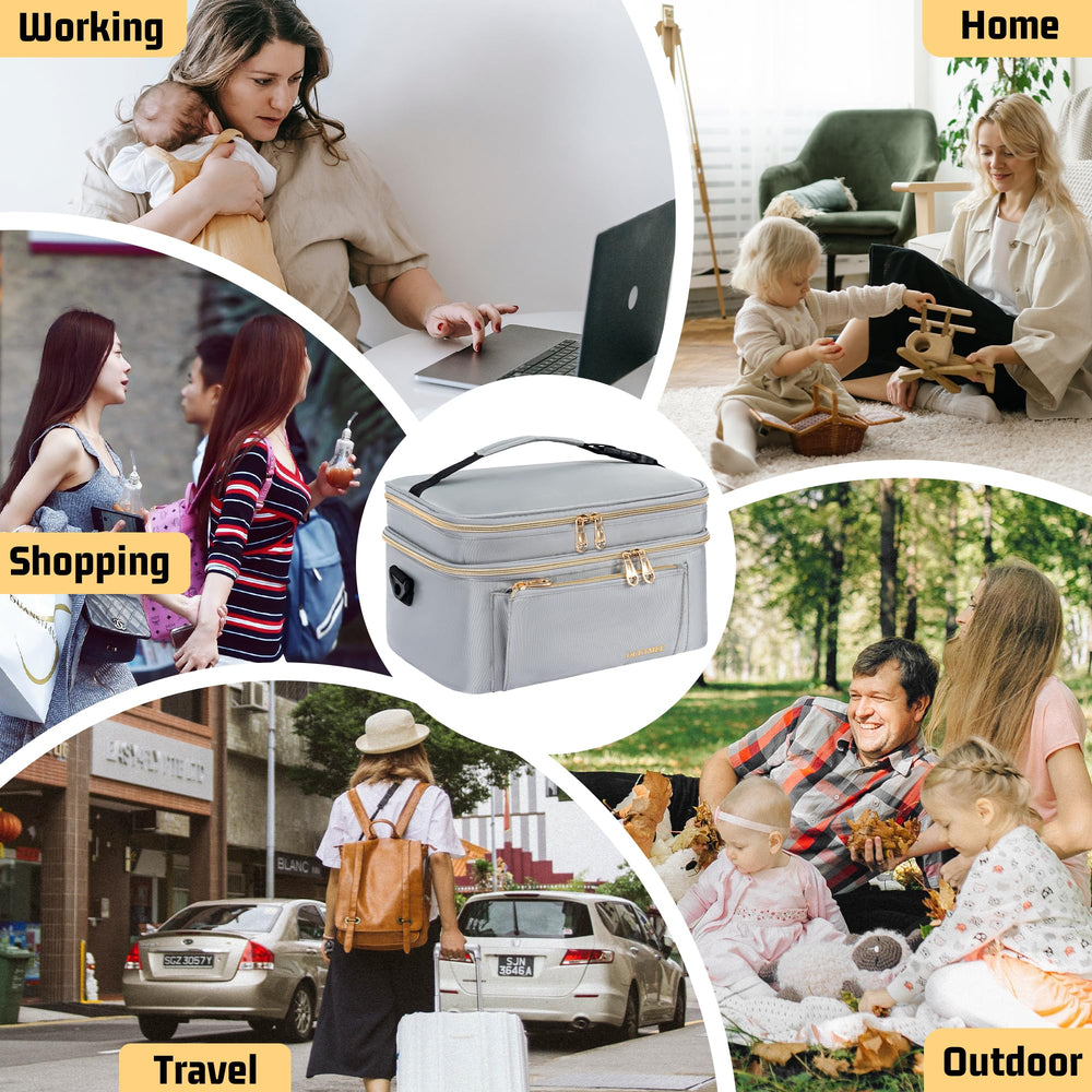 OUUTMEE bag dual-strap carry demonstrates comfort during travel