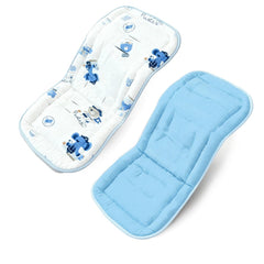 Ovelin baby stroller cushion front view - breathable cotton cover for cozy rides