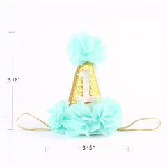 Ovenot soft nonwoven hairband mint close-up showing gentle elastic fit.