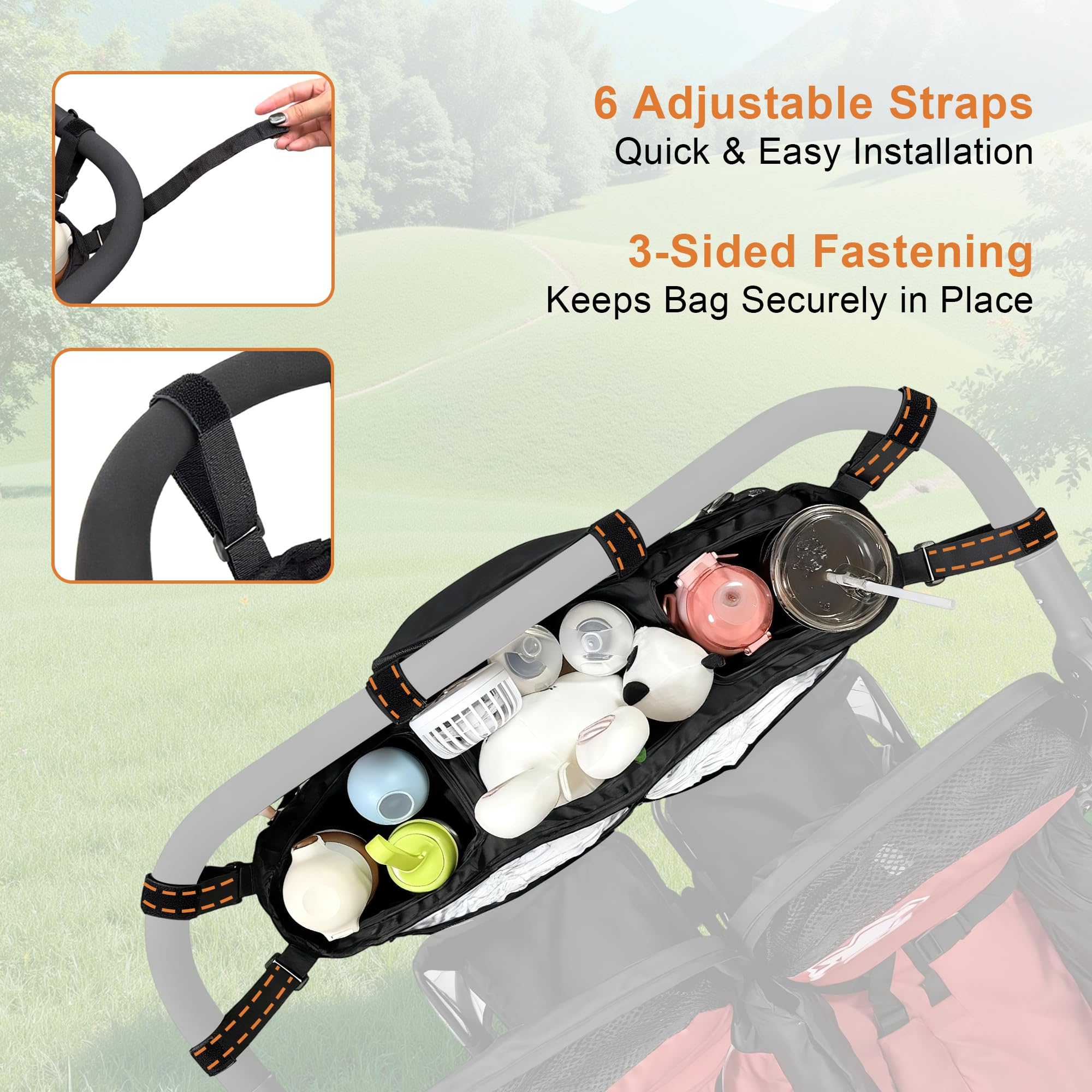 OVNTHYK fits Bob Duallie and GT2 strollers for twin outings.