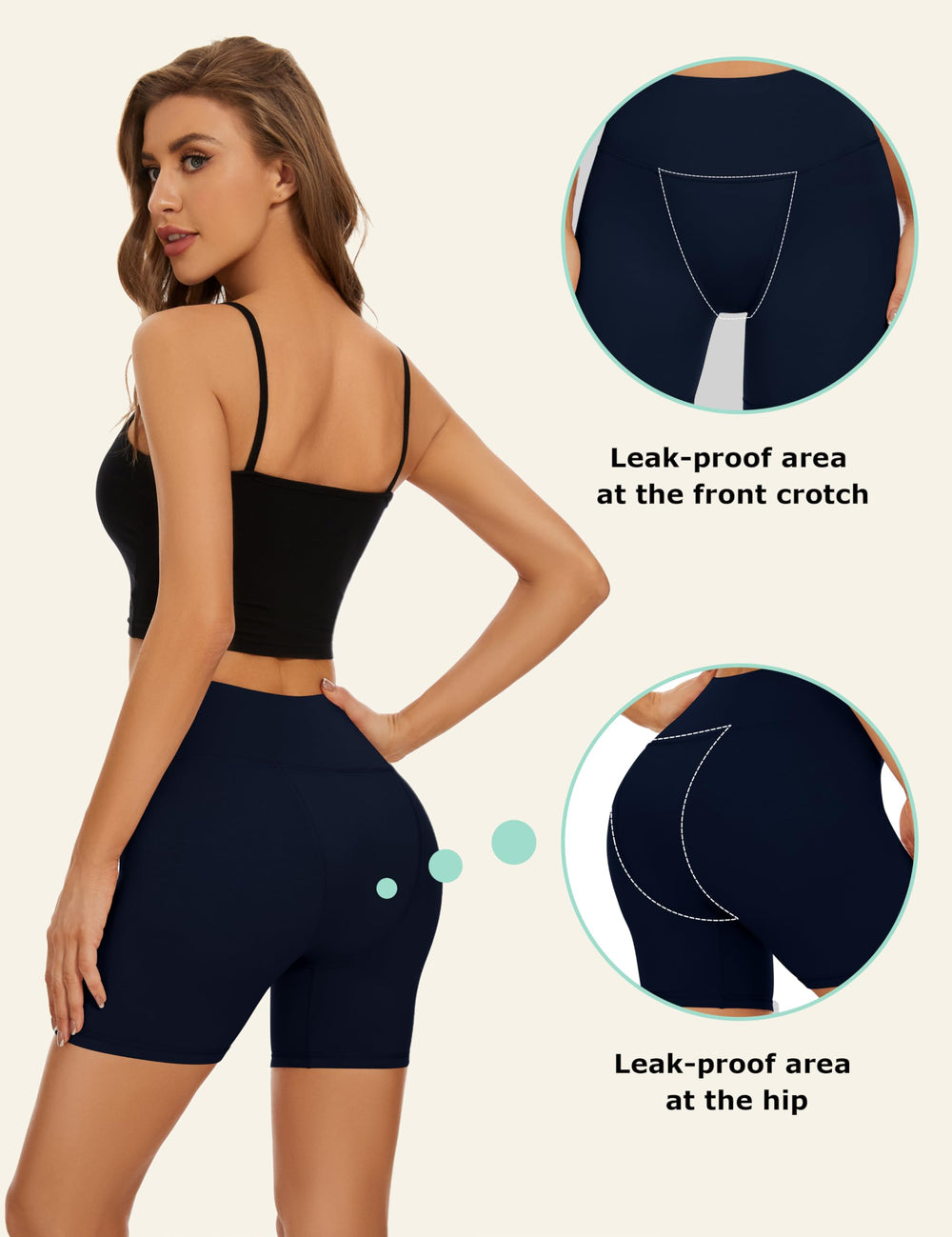OVRUNS period shorts in night-use view ideal for overnight wear and leak reduction.