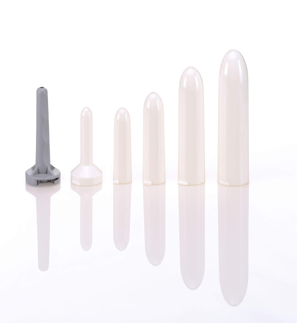 Owen Mumford Amielle Restore Vaginal Trainer universal handle for easy insertion.