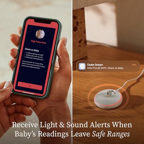 Owlet Dream Duo temperature and humidity alerts aid room conditions.