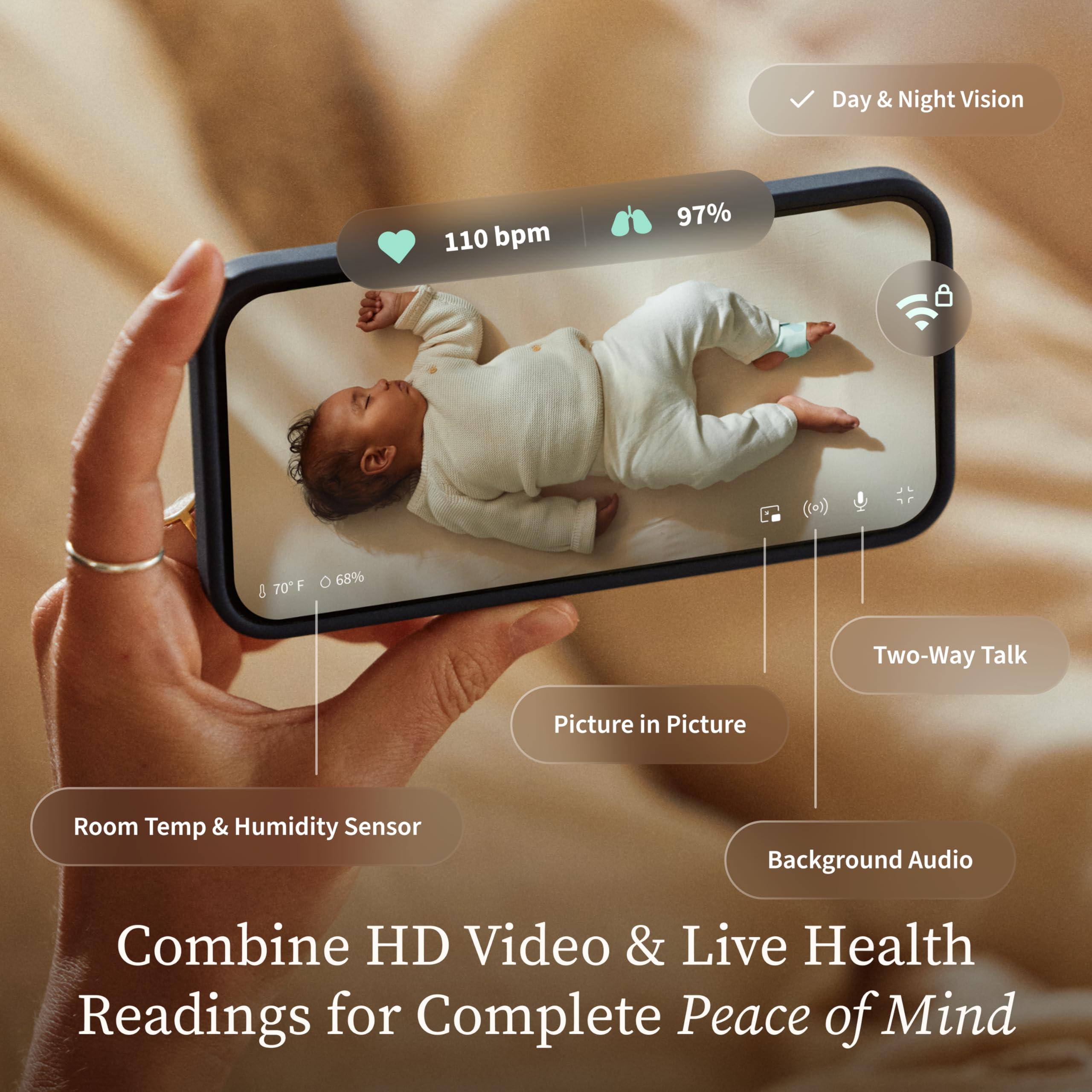 Owlet Dream Duo Gen 3 two-way audio lets you soothe from another room.