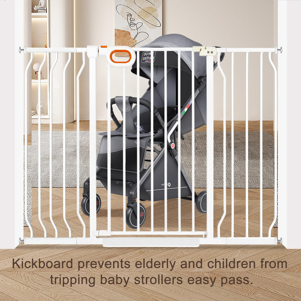 Owlie extra tall gate prevents climbing in busy homes