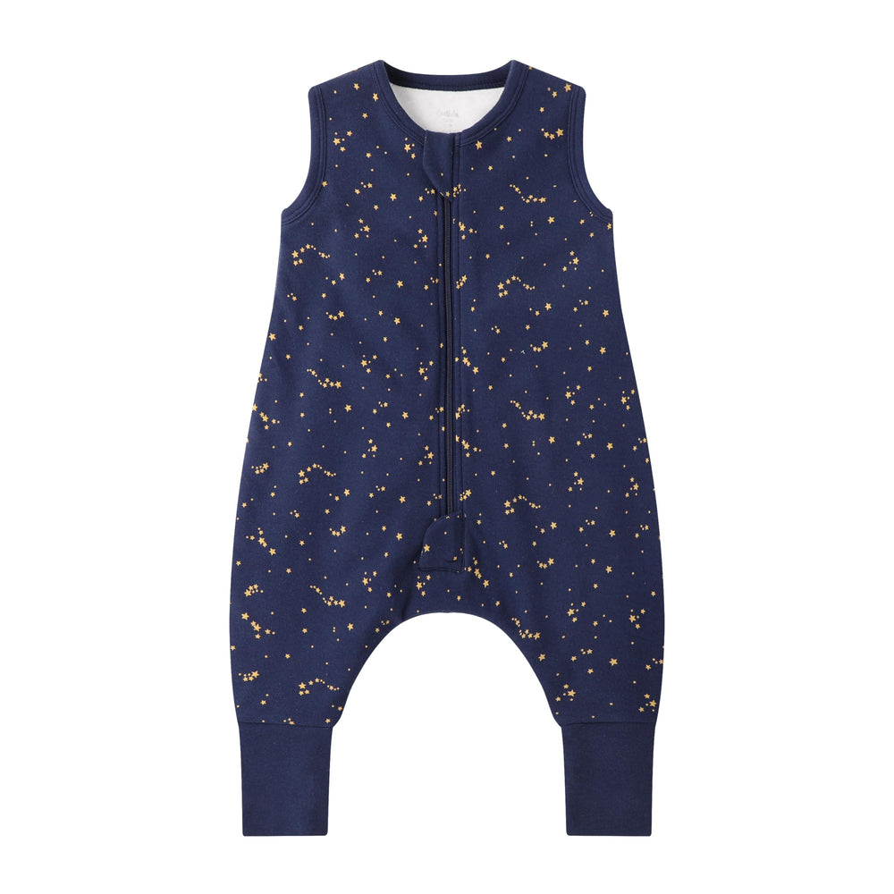 Owlivia starry sky 1.0 tog sleeping bag with feet for year-round comfort