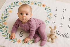 Owlivia light grey long-sleeve pajamas, breathable fabric for sensitive newborn skin.