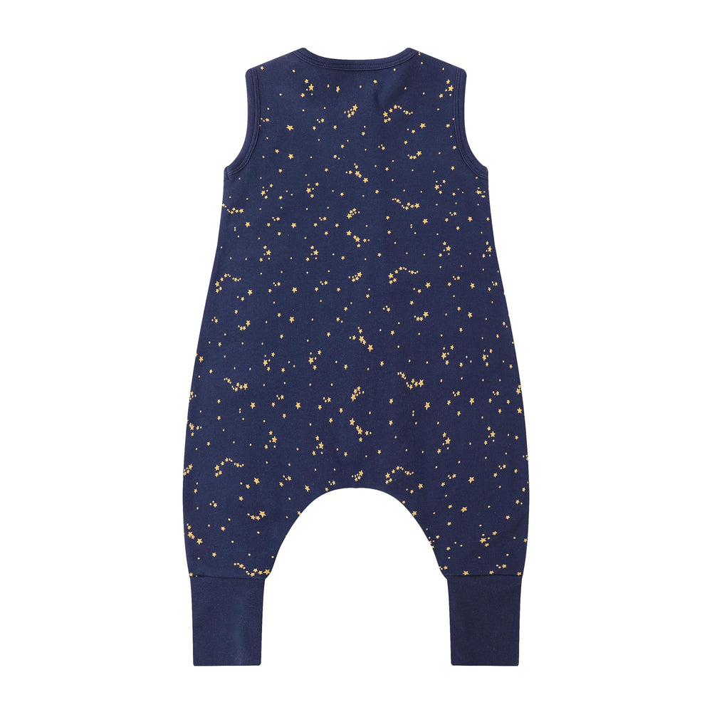 Owlivia sleeping bag with feet Starry Sky 80cm supports toddler movement