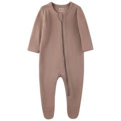 Owlivia brown-beige-ivory colorway pajamas for easy mix-and-match outfits.