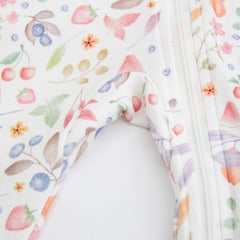 Owlivia diaper gusset provides extra room for comfortable diaper changes.