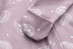 Owlivia feather mauve footed sleeper keeps little feet warm.