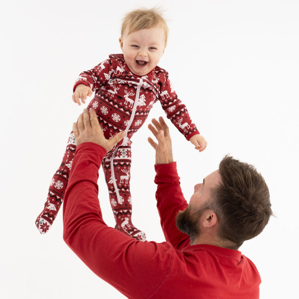 Detail of long-sleeve Owlivia pajamas highlighting breathable fabric for gentle skin.