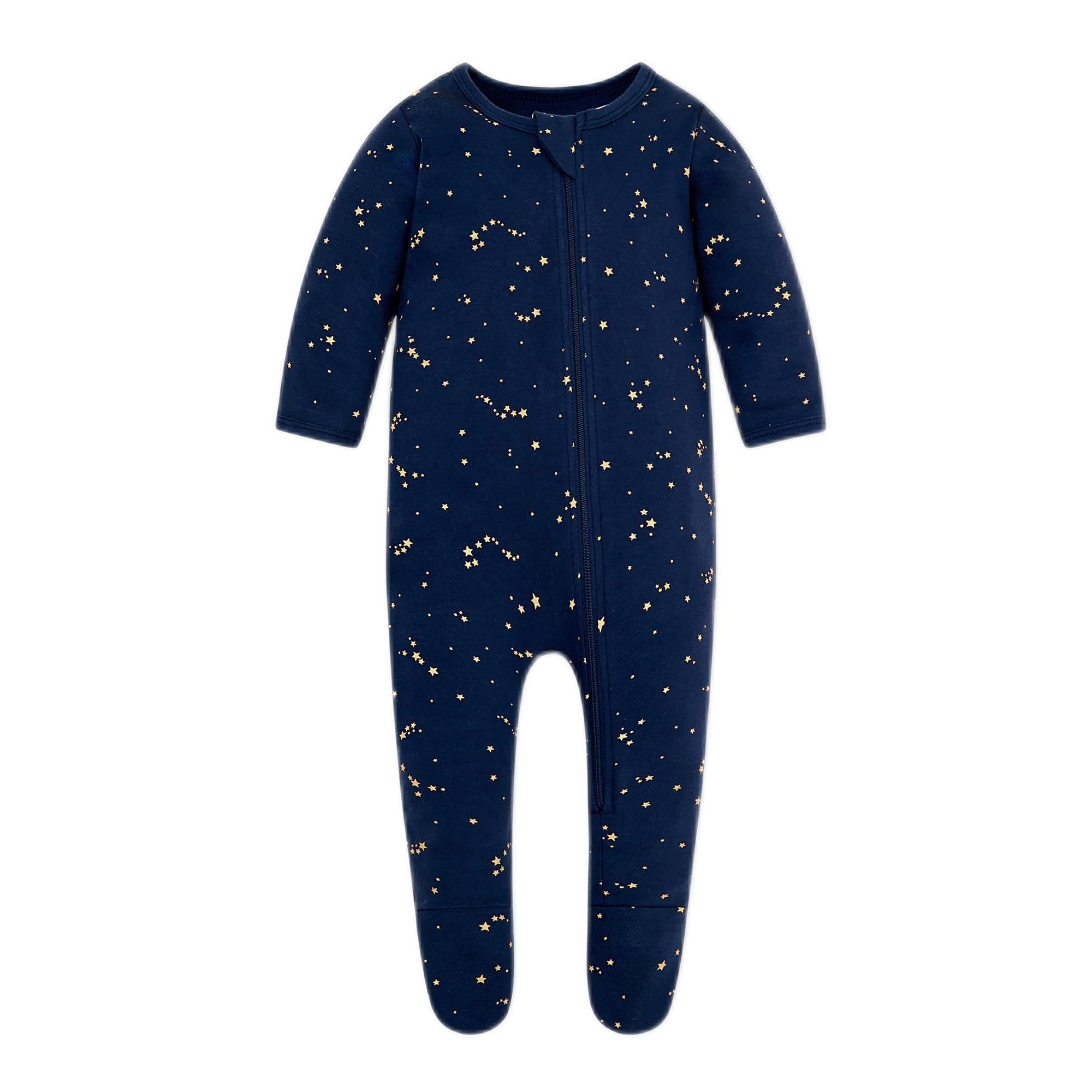 Owlivia organic cotton pajamas with zip-front for quick night-time changes