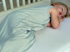 Owlivia sleep sack fabric close-up highlighting softness and skin-friendly blend