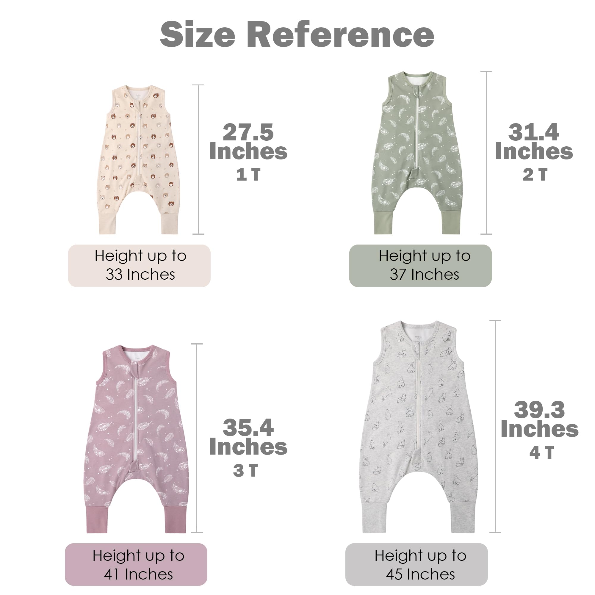 Size range from 70cm to 100cm supports toddlers as they grow.