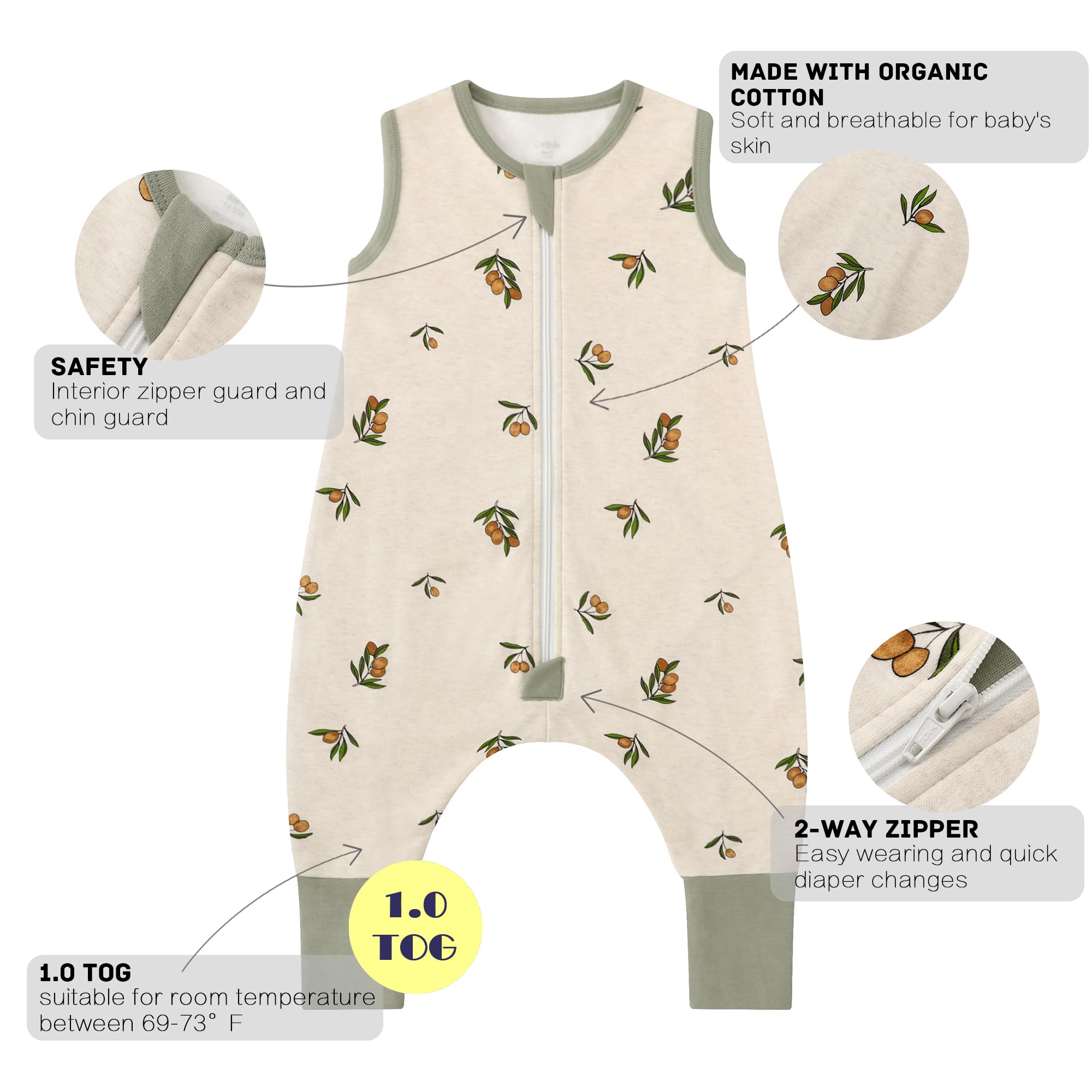 Owlivia available sizes 70-100 cm for 1 to 4 year olds.