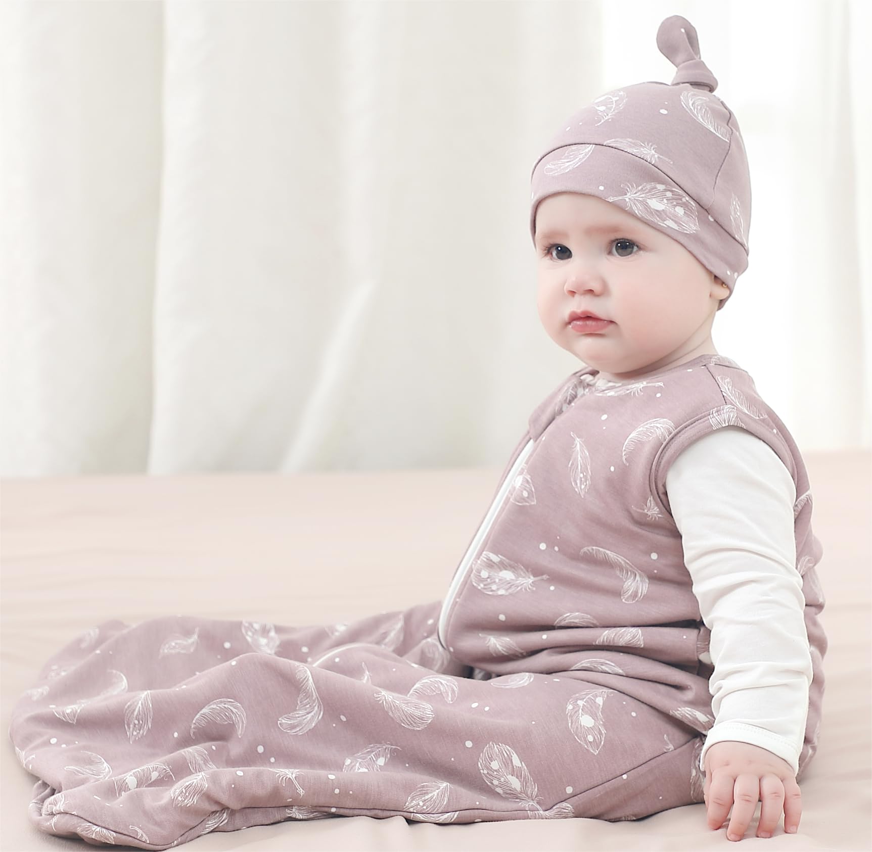 Owlivia sleep sack shows 1.0 TOG for room temperatures 69–73°F.