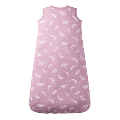 Owlivia sleep sack 2-way zipper closeup for easy diaper changes